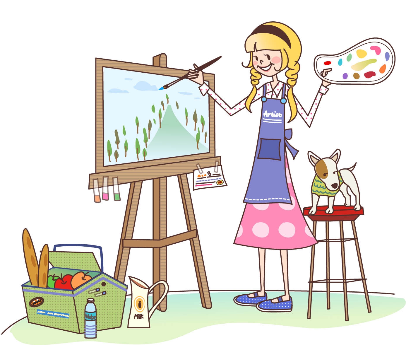 Профессия художник для детей