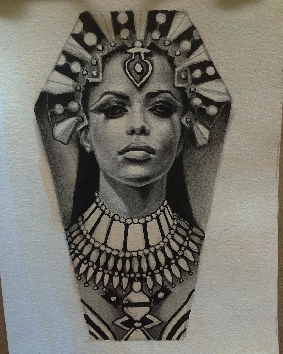 Египетские тату Нефертити