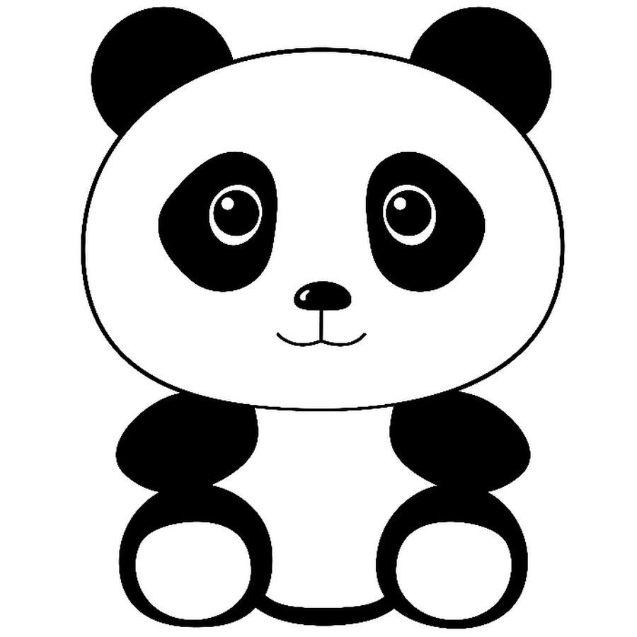 Рисунок панды легко