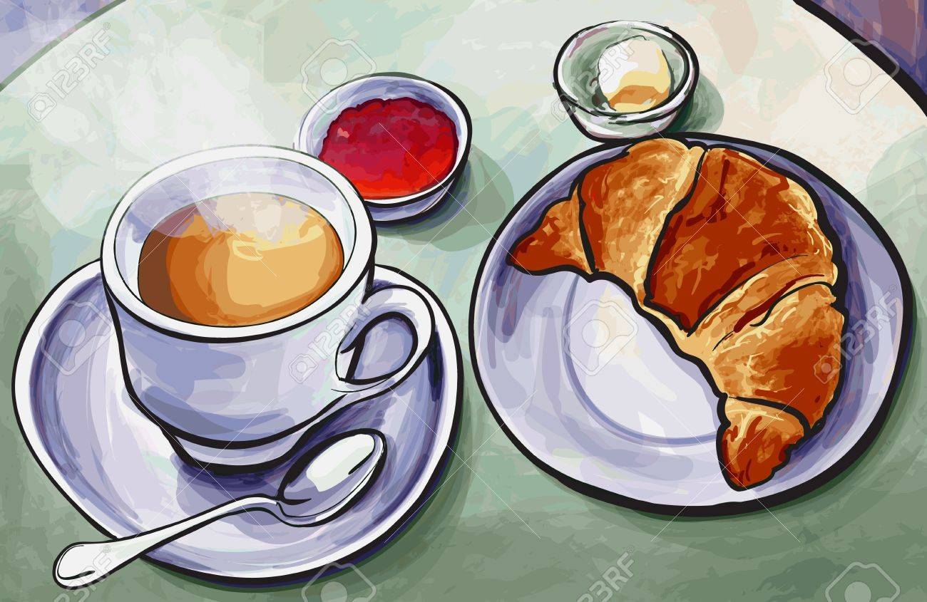 Рисунок на тему завтрак