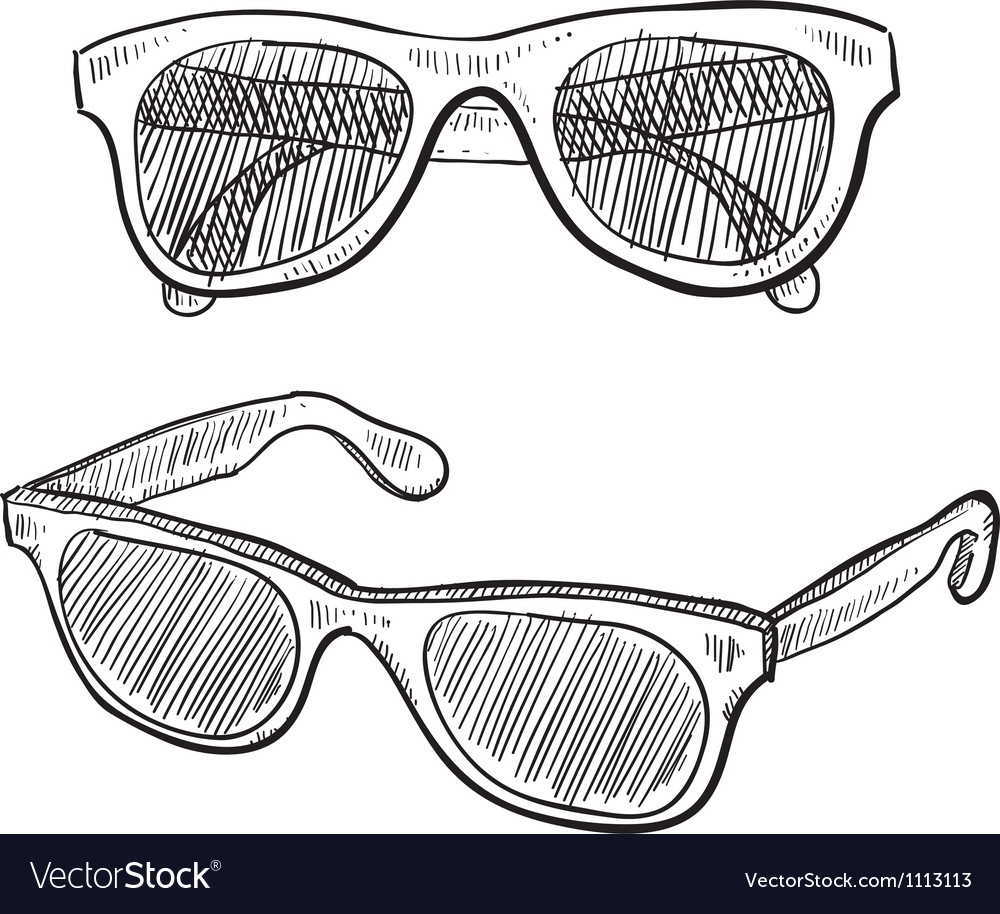 Солнечные очки карандашом