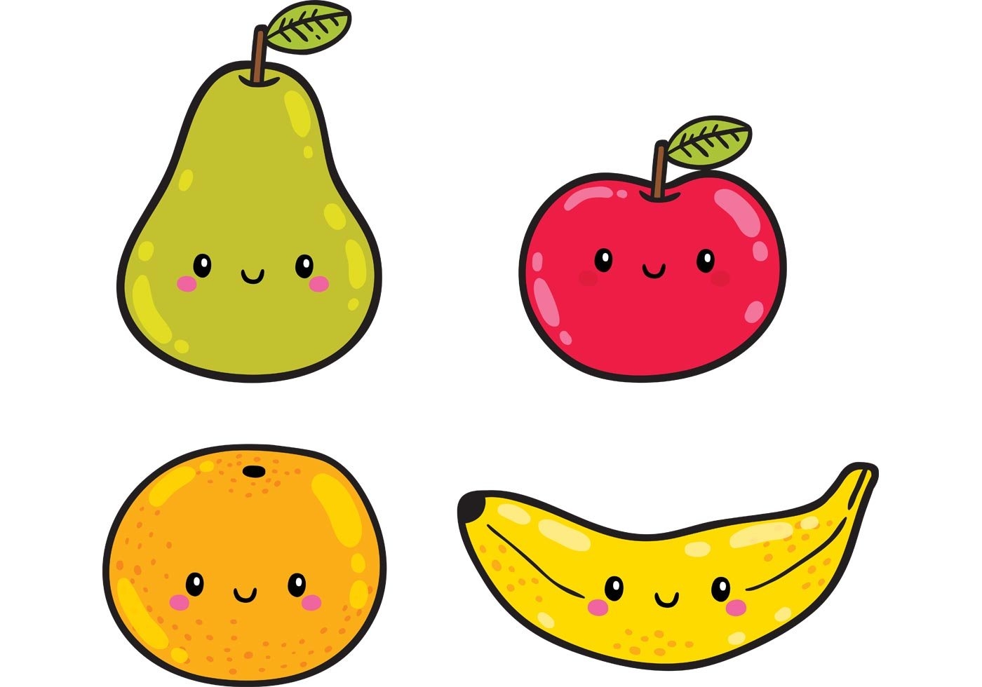 Рисунки для срисовки фрукты легкие