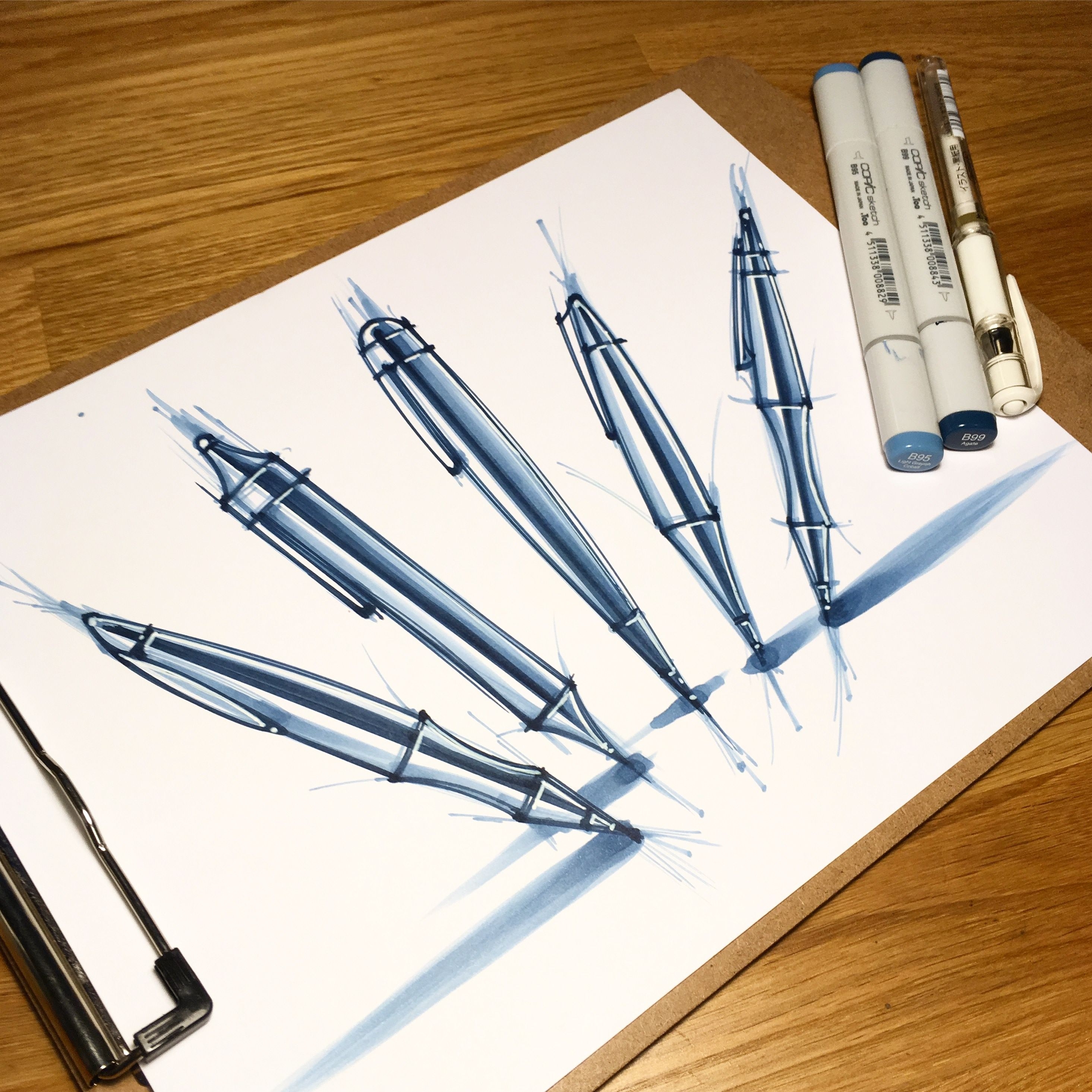 Рисование ручкой скетчи