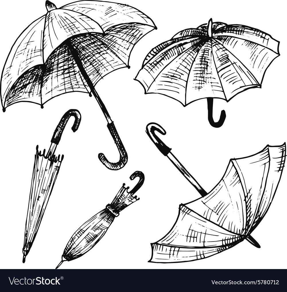Зонт скетч