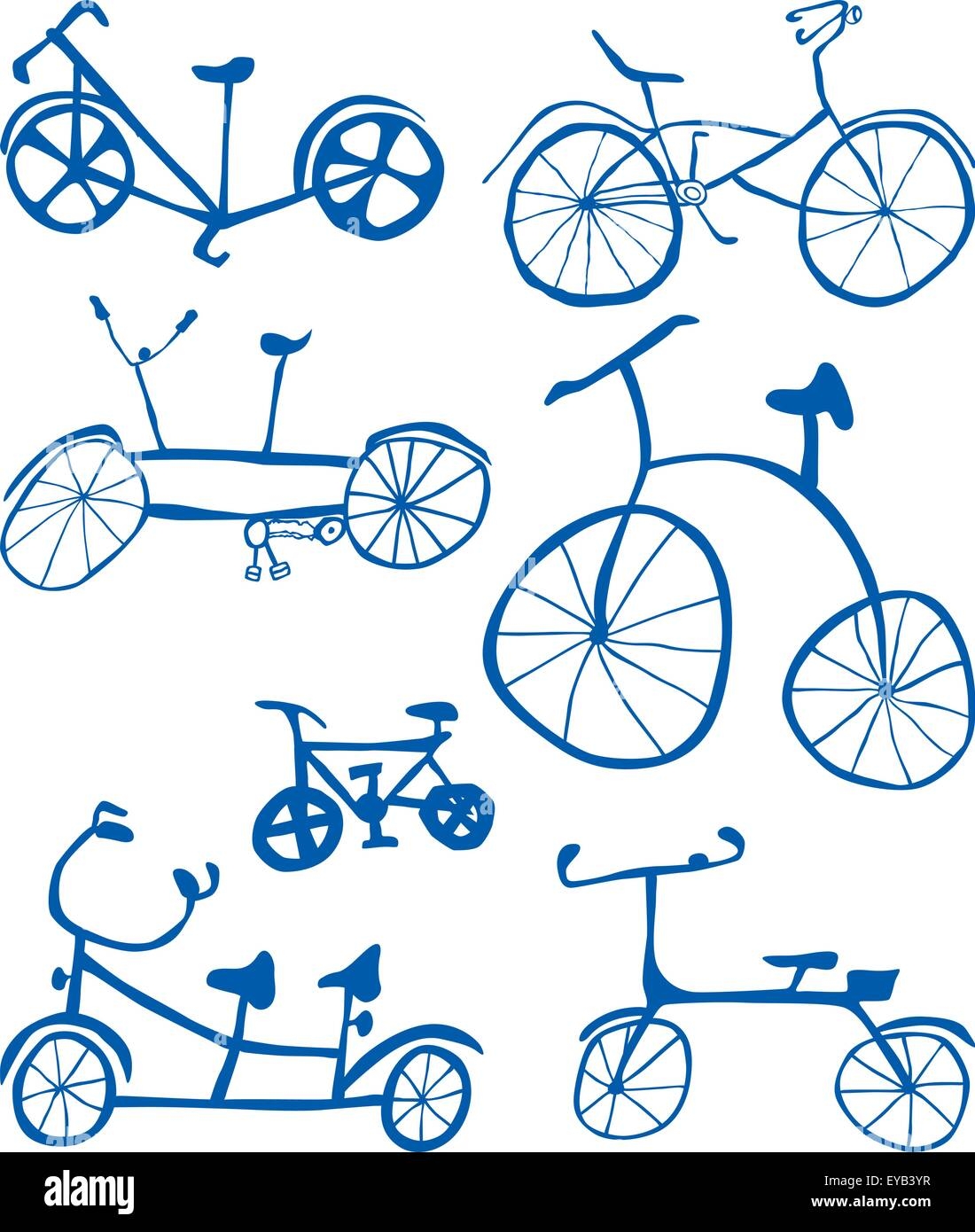 Нарисовать велосипед для детей поэтапно