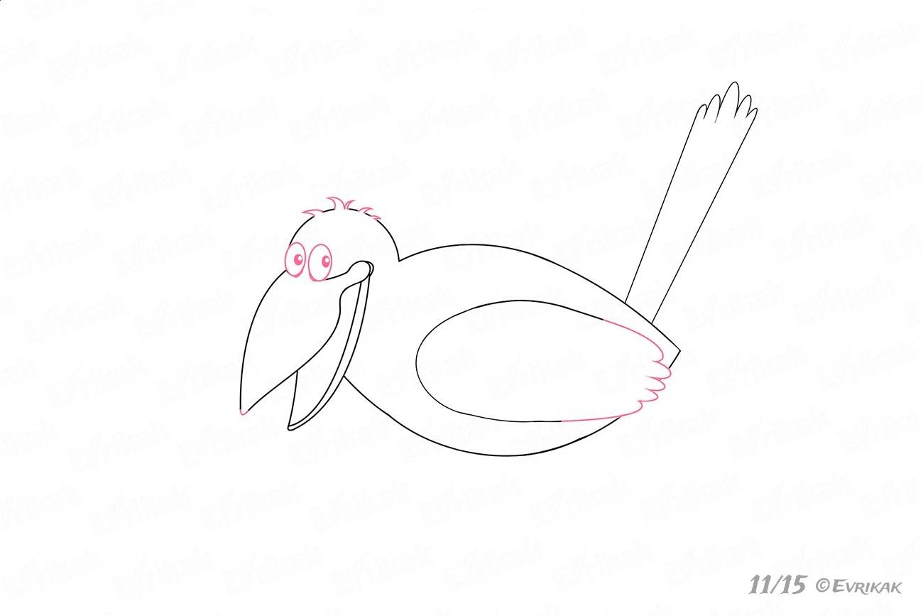 Как нарисовать ворону поэтапно