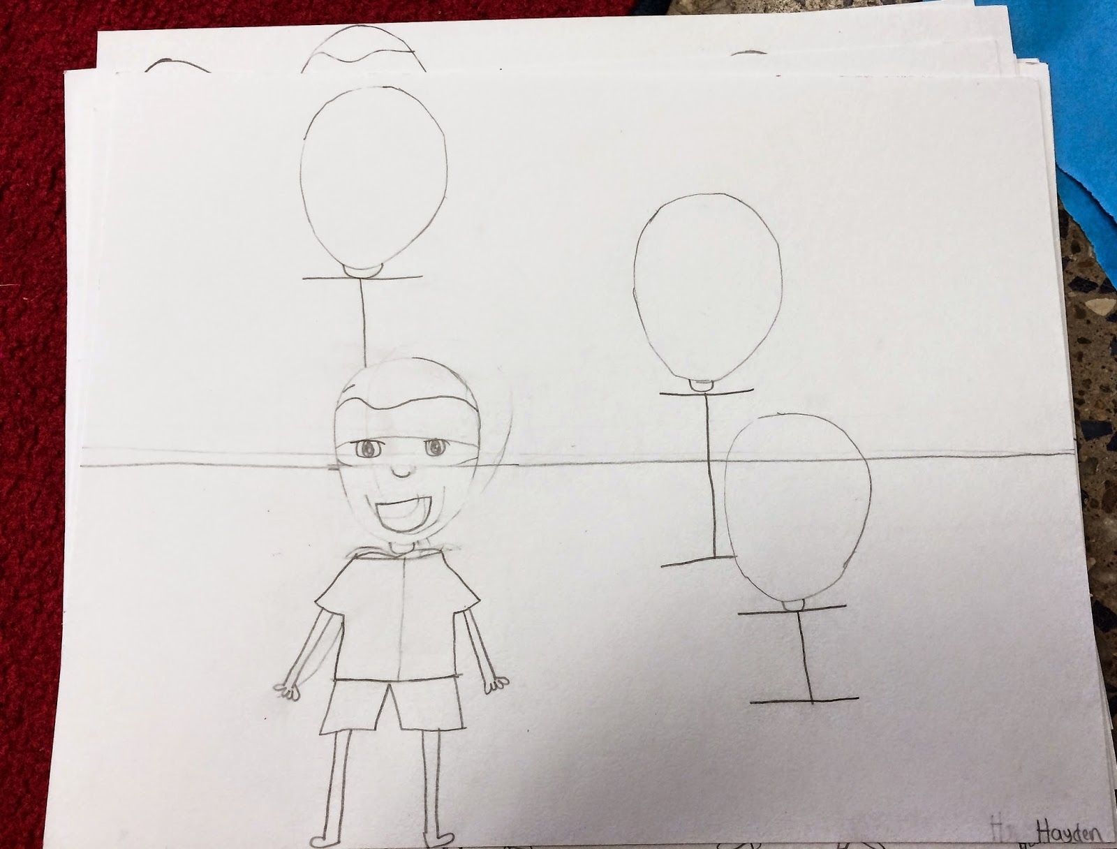 Рисование пошагово для детей семья