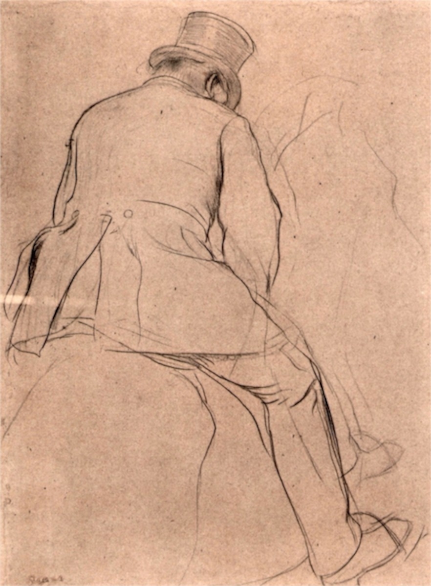 Эдгар Дега зарисовки карандашом