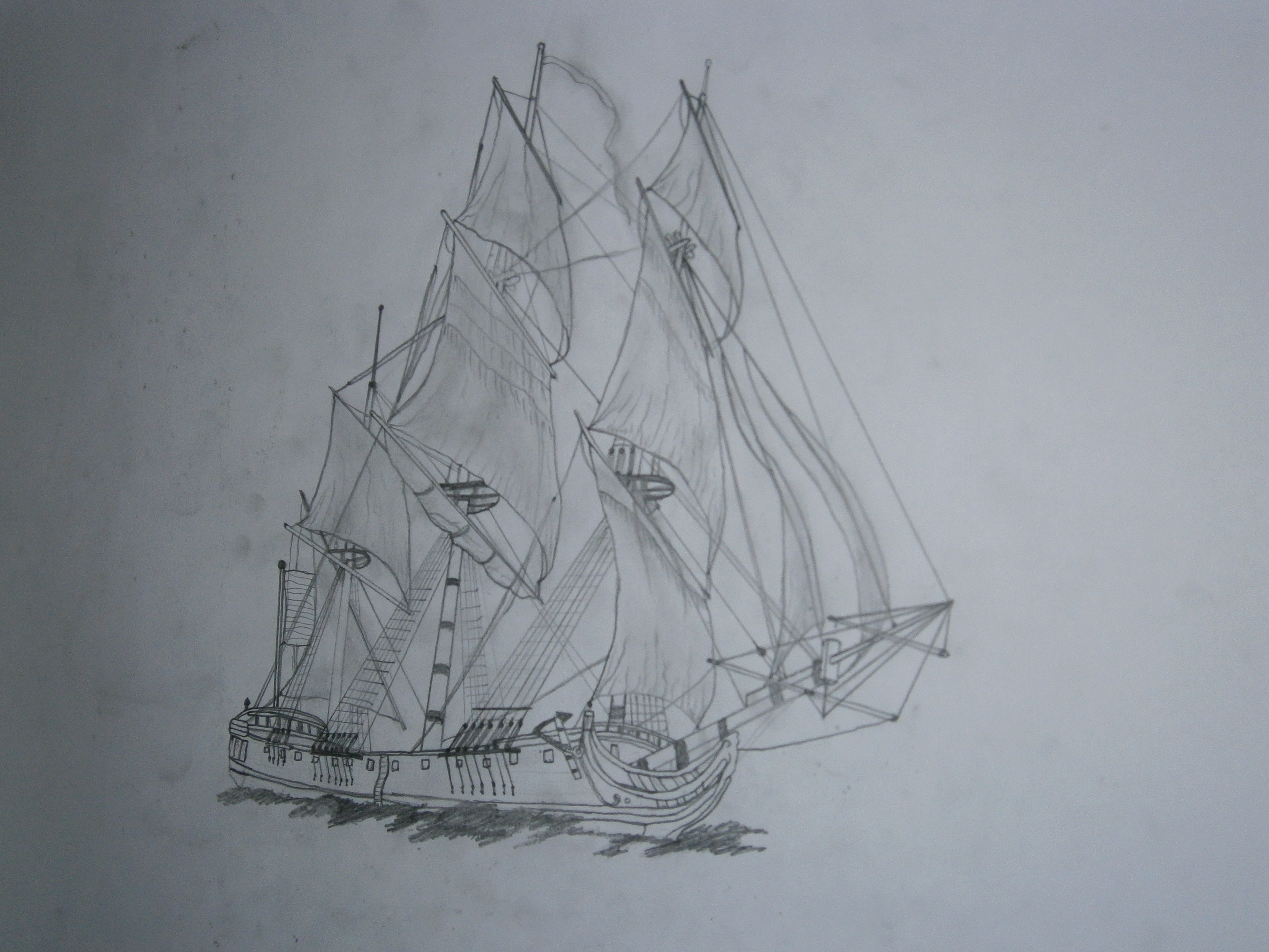 Корабль рисунок