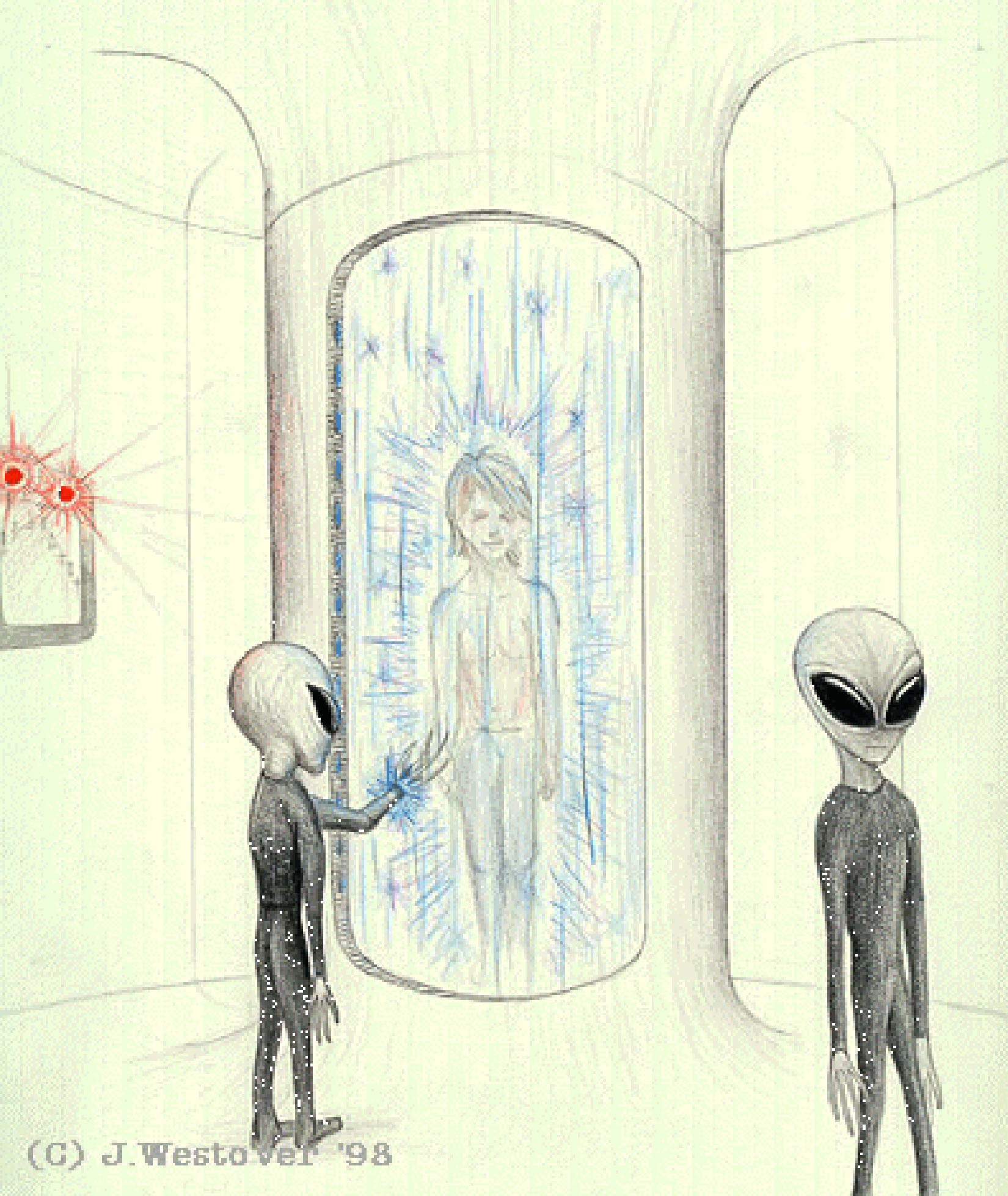 Свободный рисунок на тему инопланетяне
