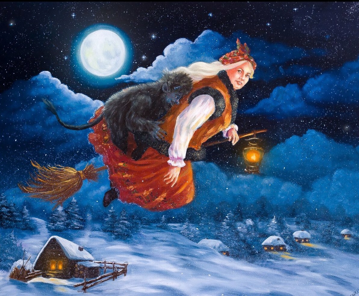 Ведьма Солоха ночь перед Рождеством