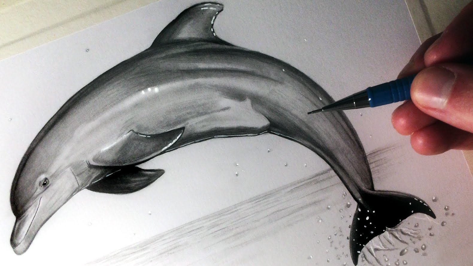 Дельфин рисовать