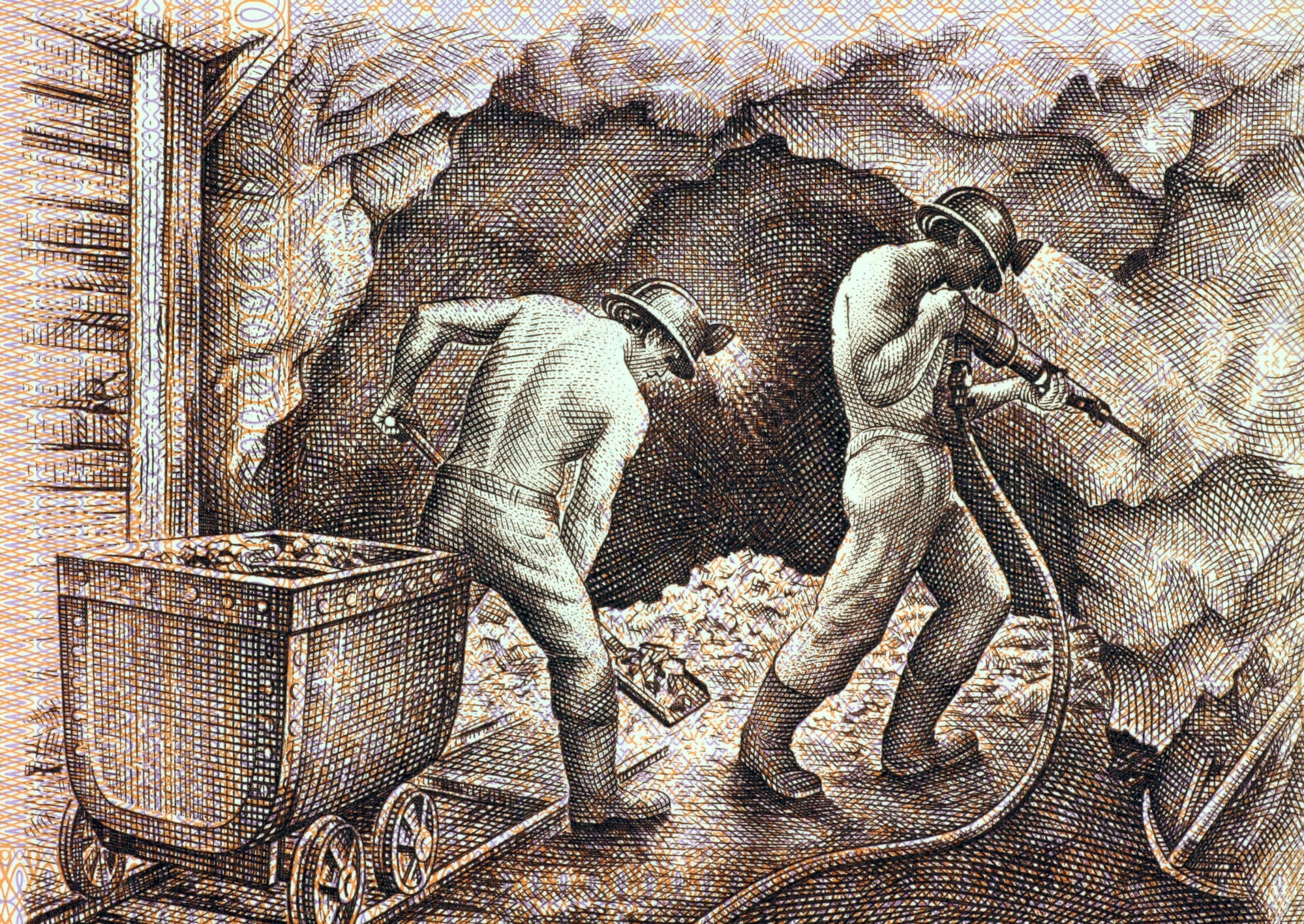Добыча угля в средневековье