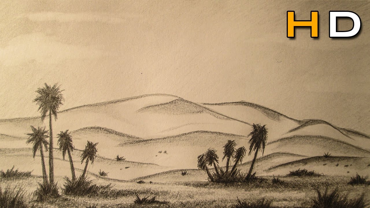 Рисование пустыня