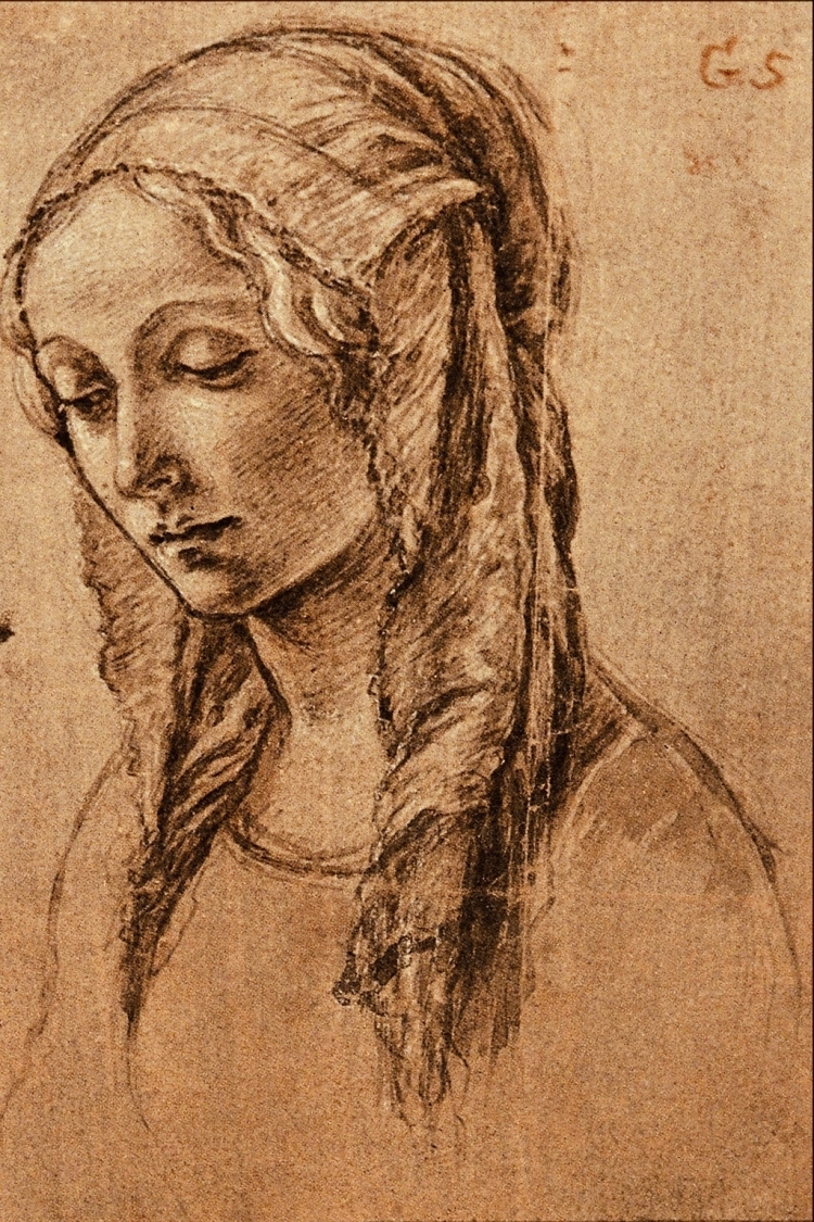 Картины Леонардо да Винчи сангиной