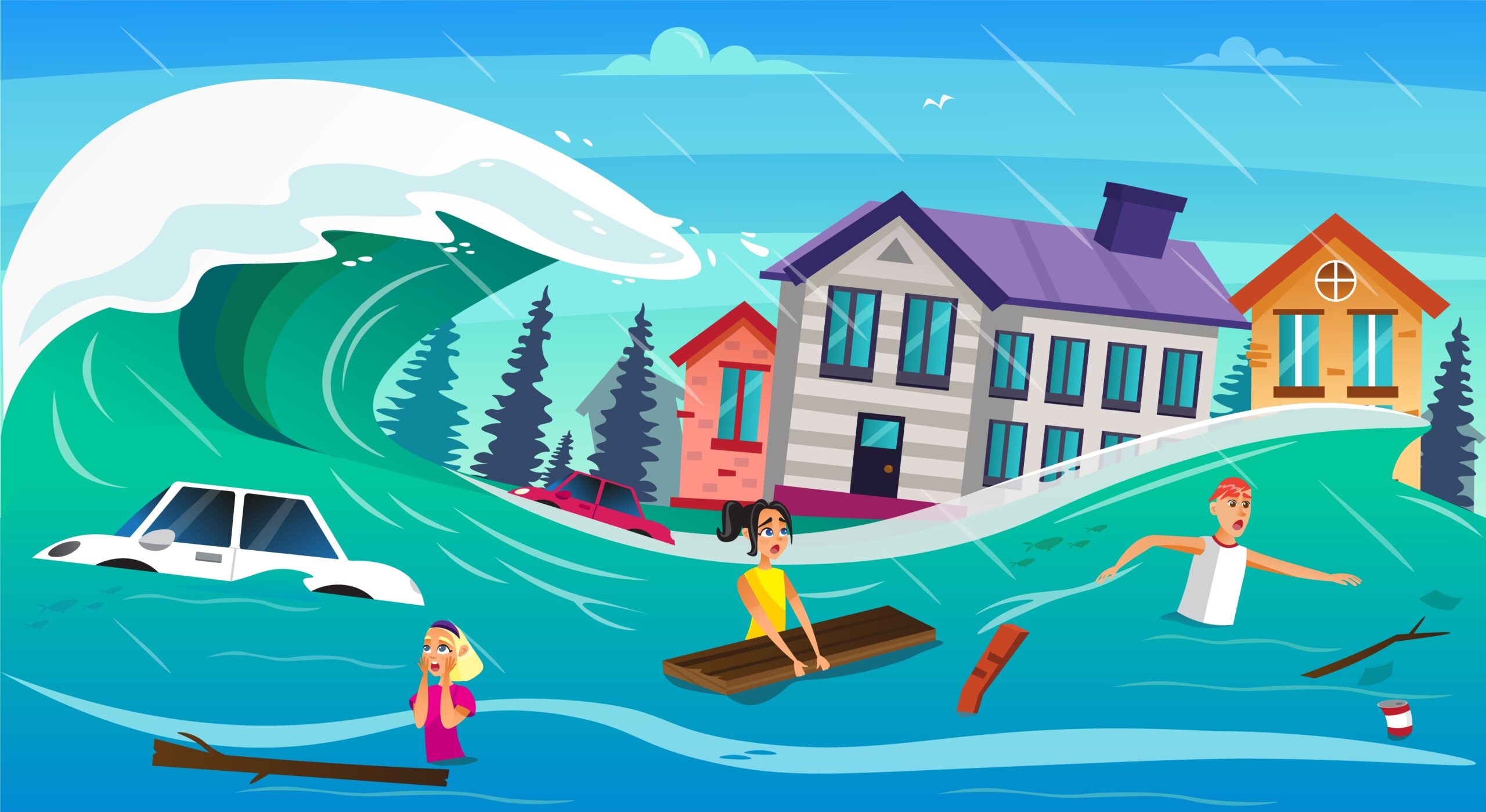 Наводнение illustration