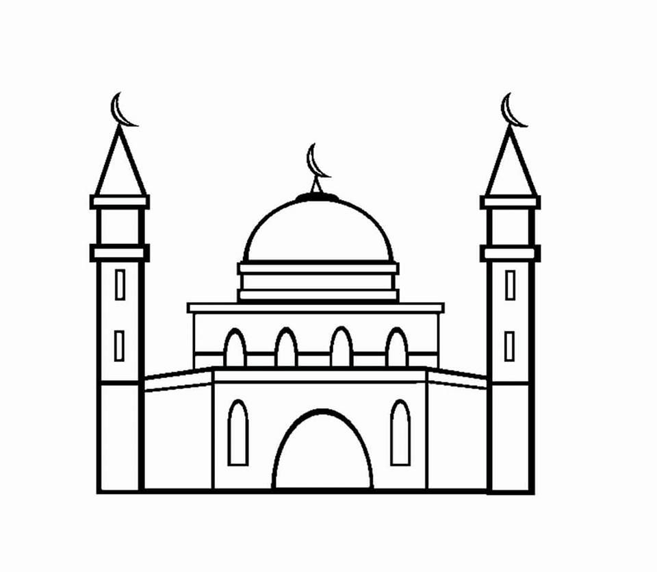 Мусульманские раскраски мечети