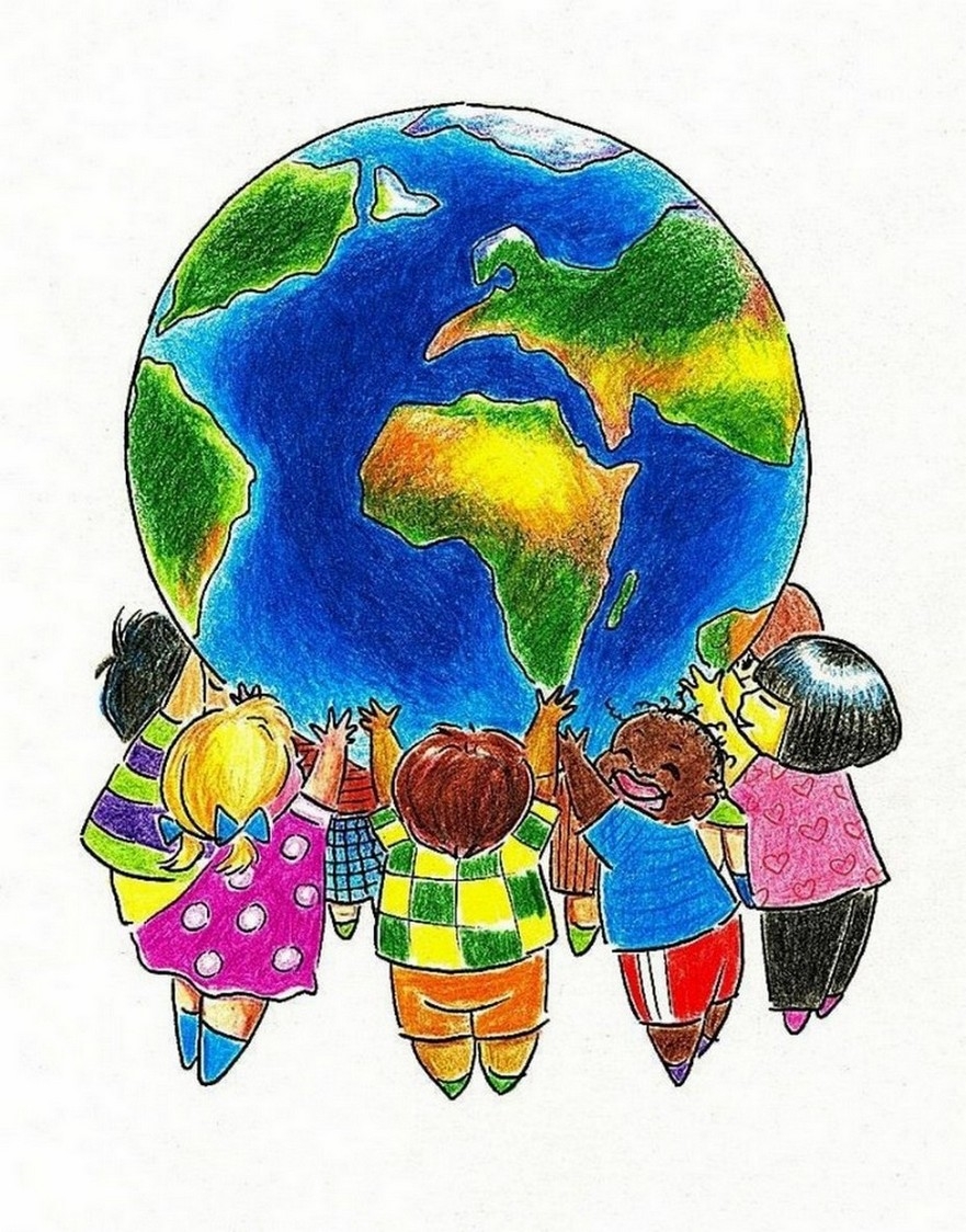 Земля рисунок для детей