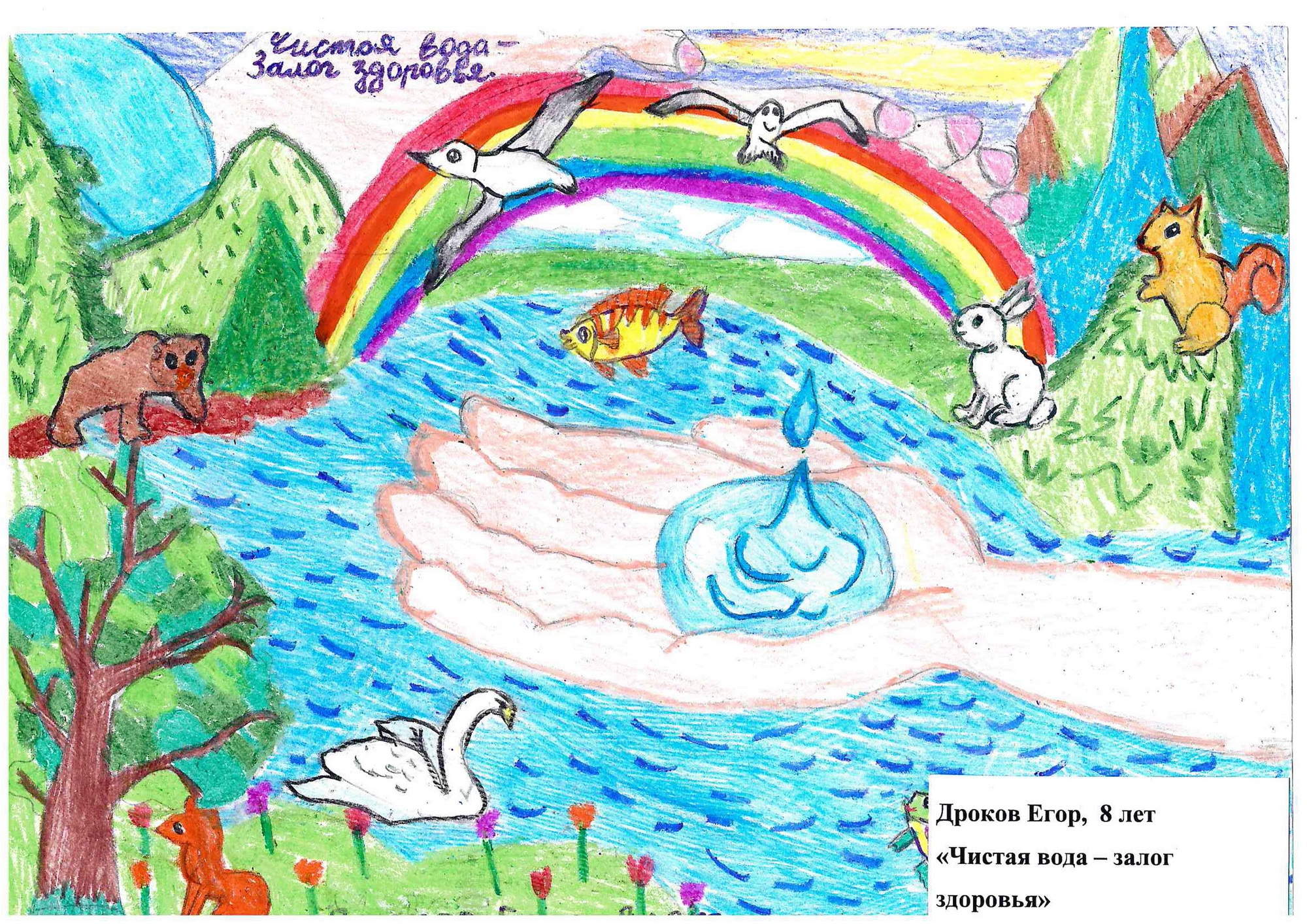 Рисунки детей на тему чистая вода