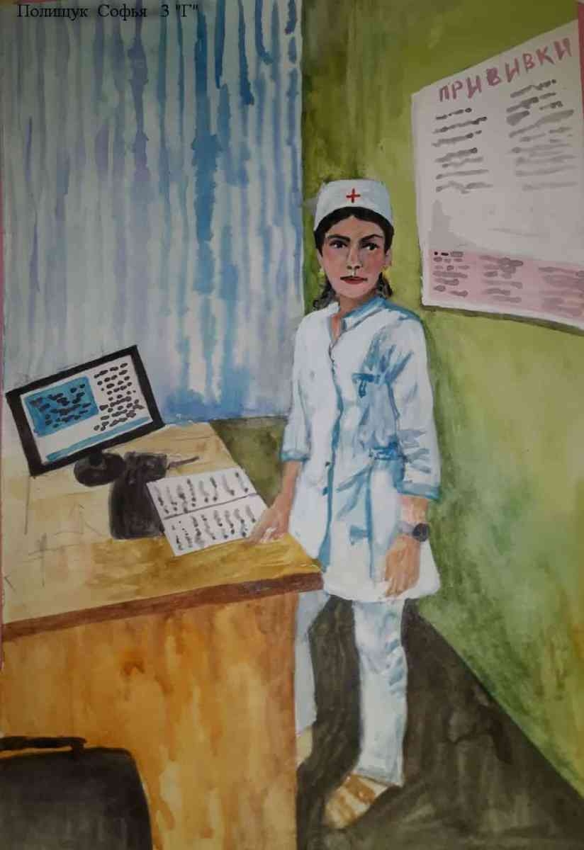 Рисунки на тему мама врач