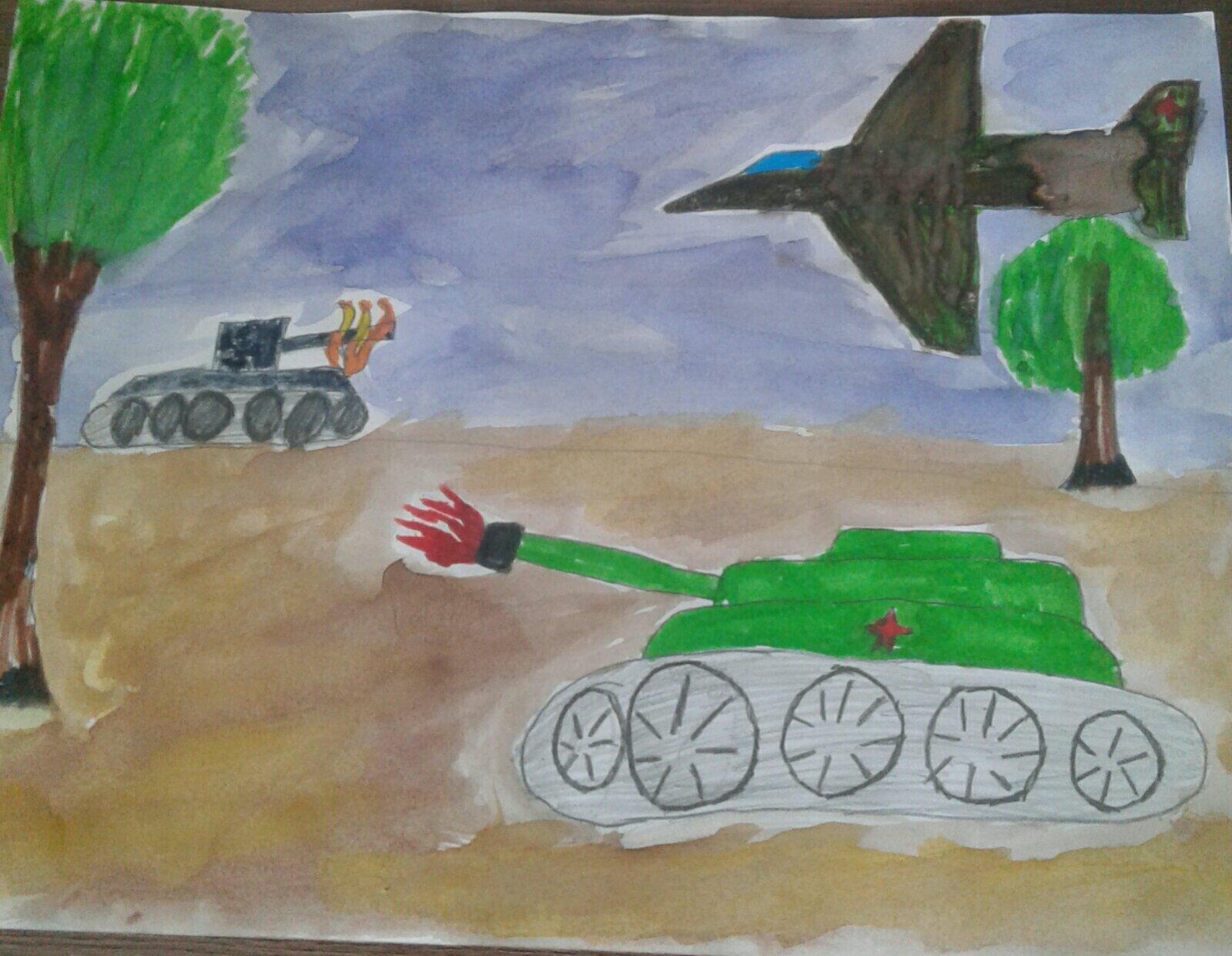 Воинская Слава России рисунки детей