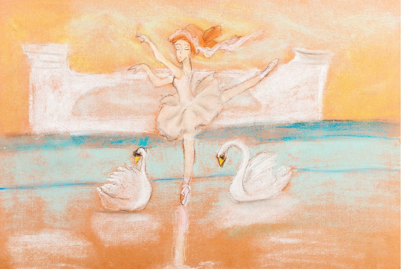 Балет Лебединое озеро рисунки детей