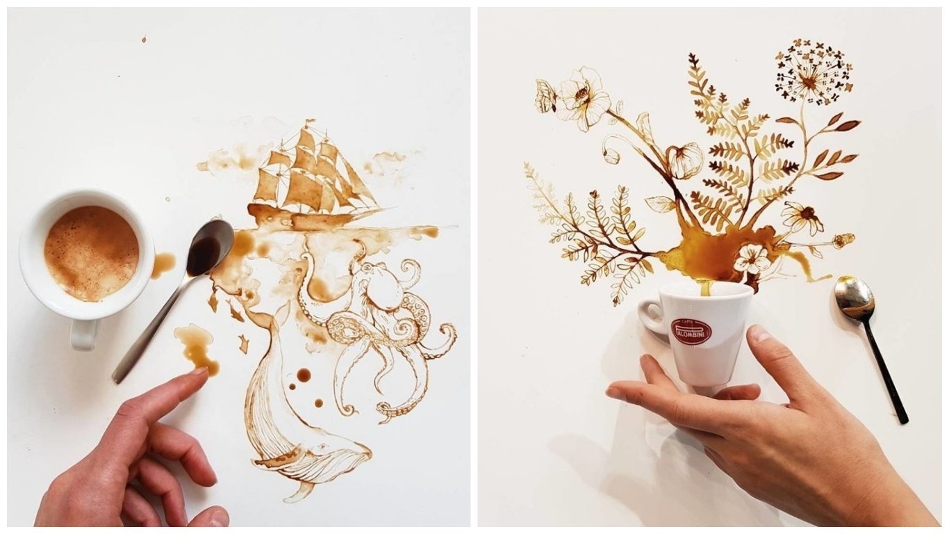 Кофейные иллюстрации Giulia Bernardelli