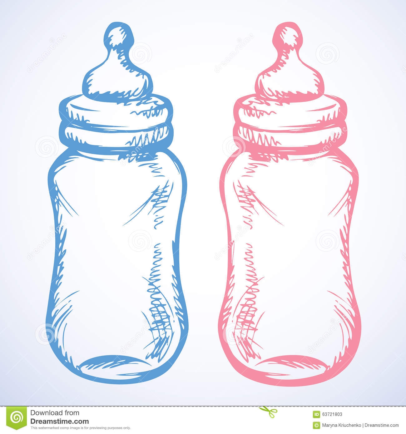 Векторные бутылочки для младенцев