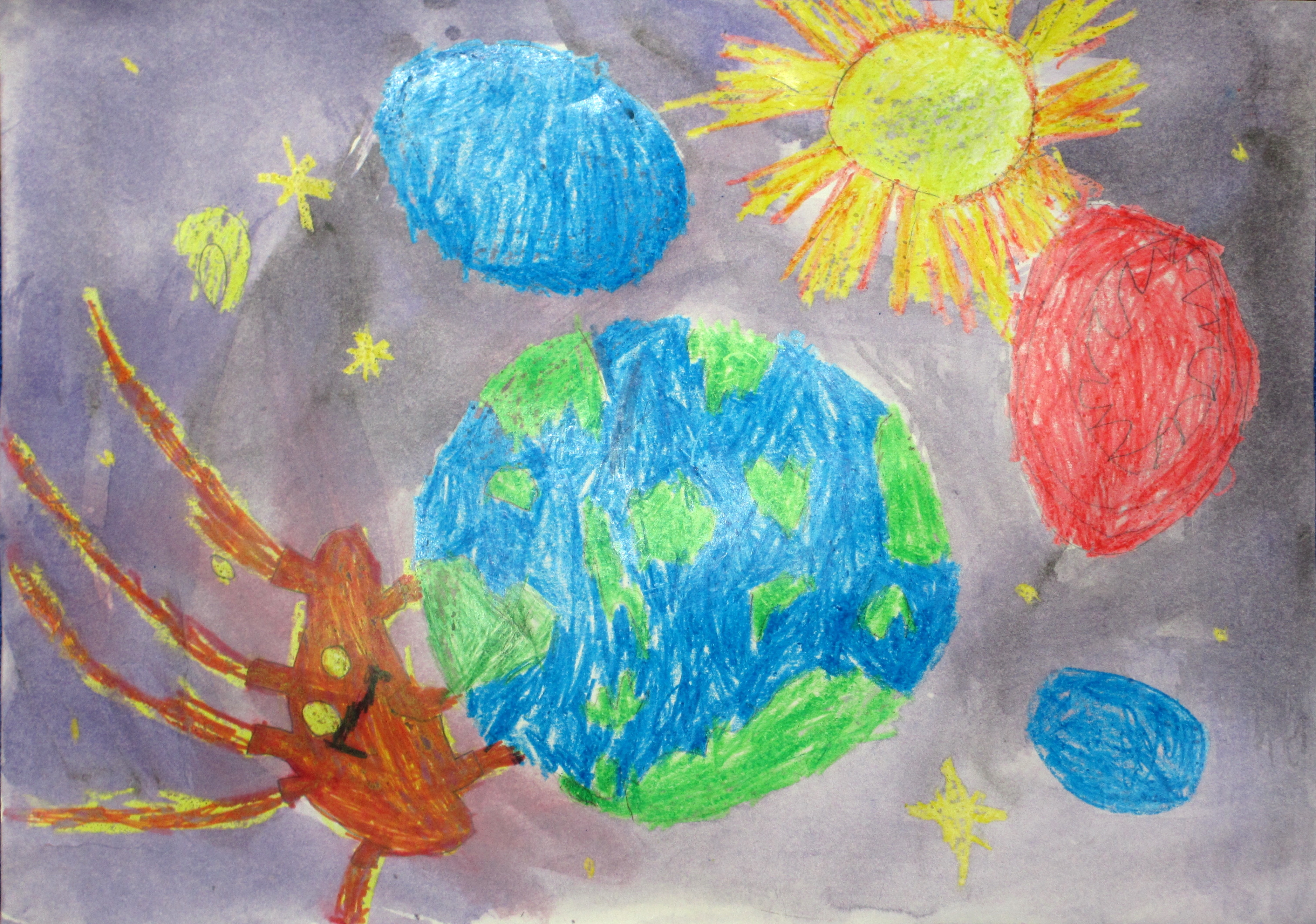 Рисунок планеты дошкольники