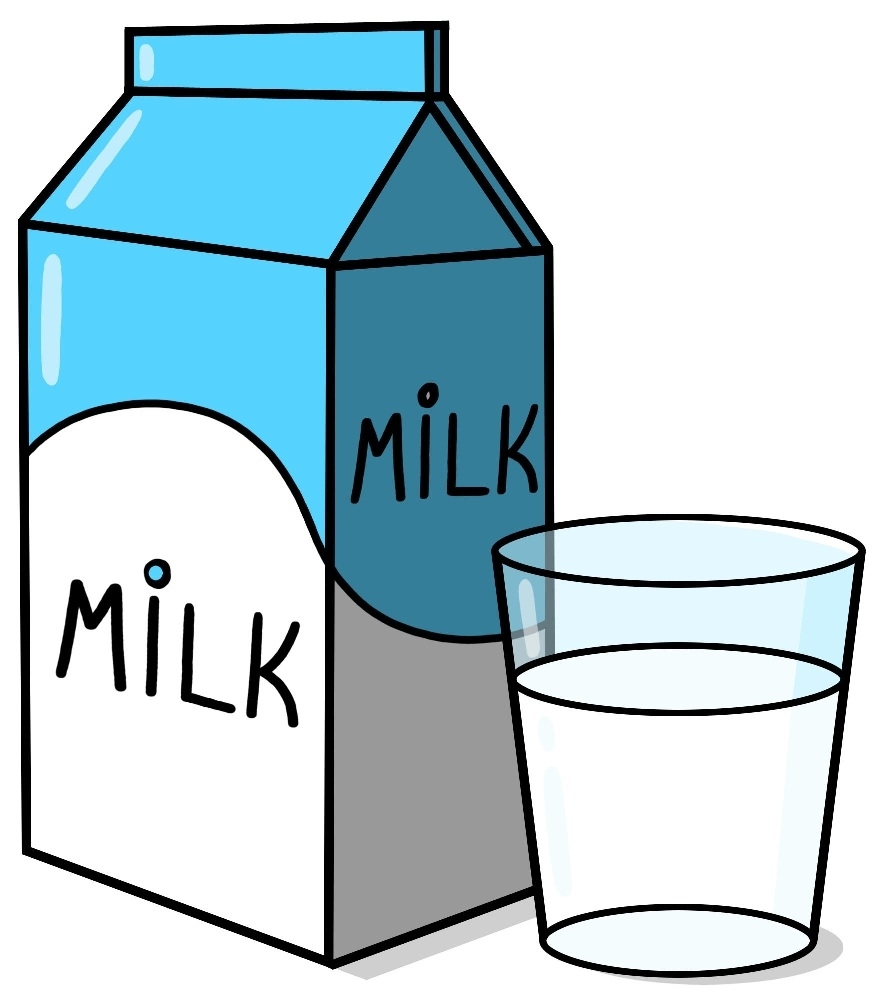 Рисунки несложные молоко