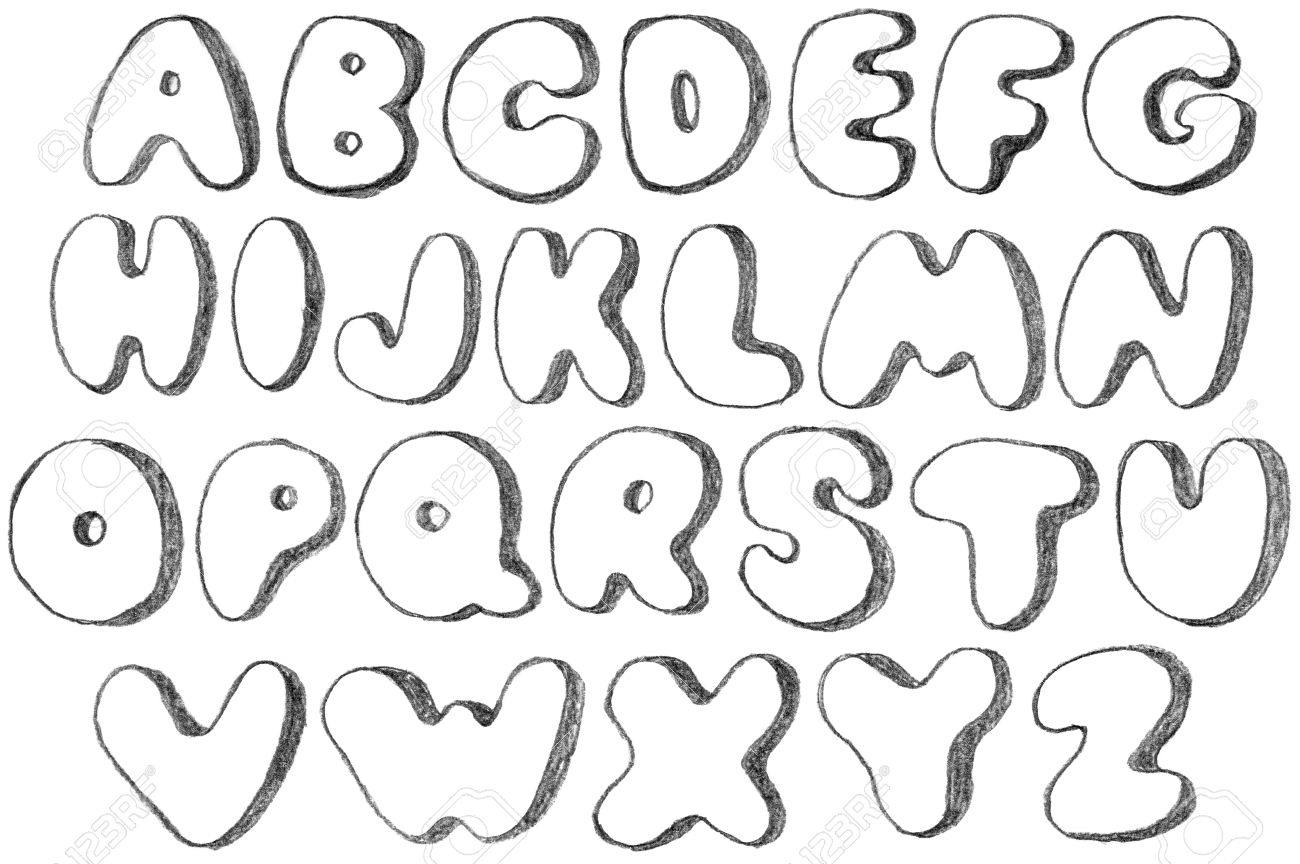 Красивые буквы для срисовки