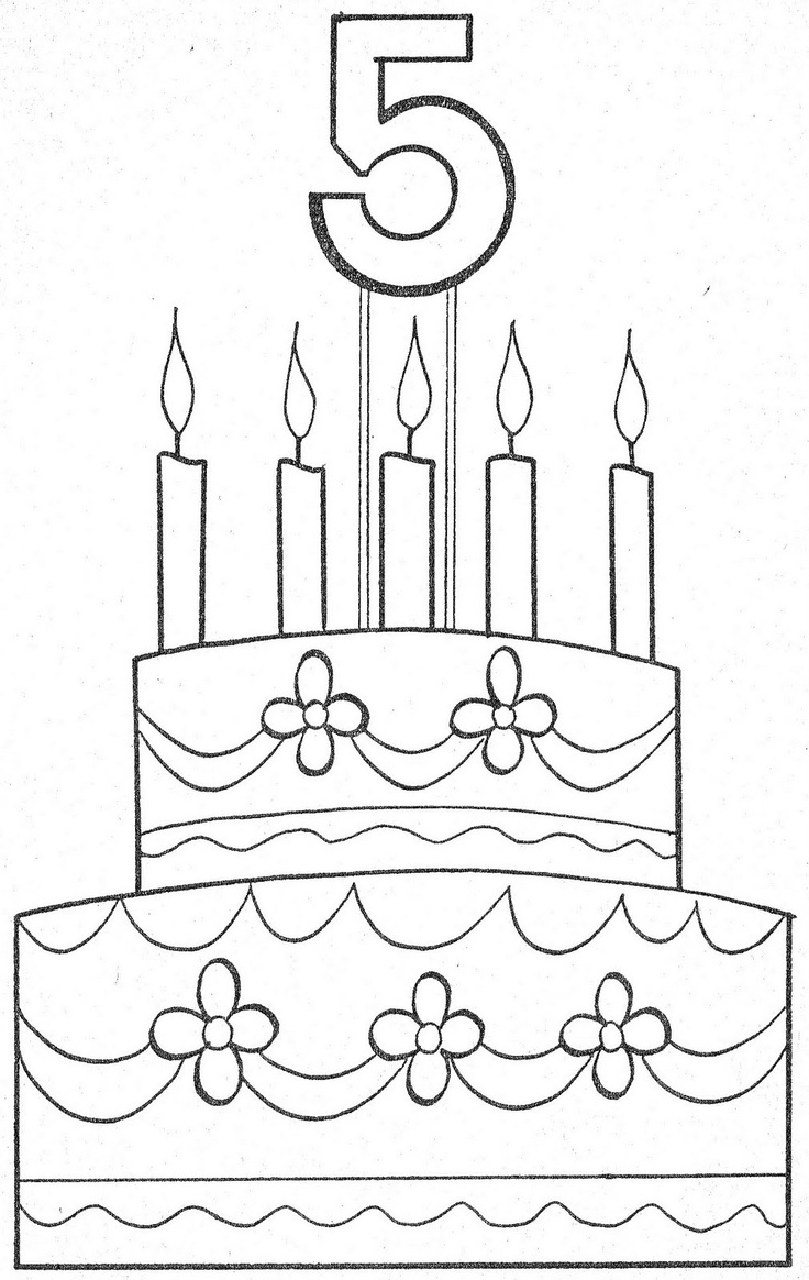 Раскраска торт Единорог