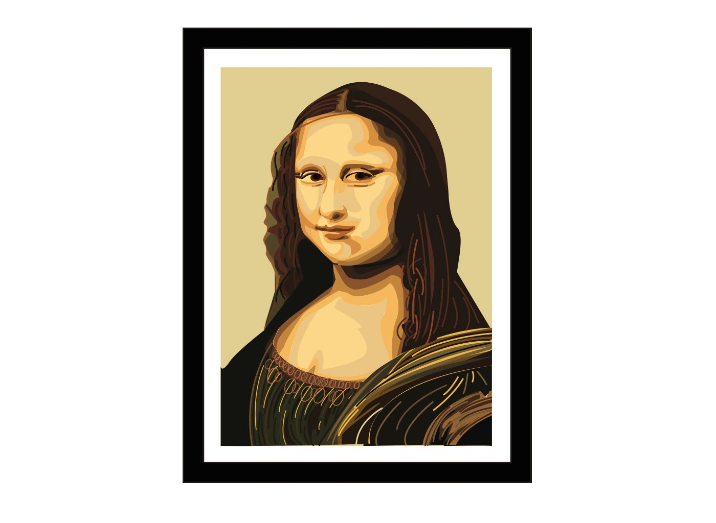 Раскраски картины Леонардо да Винчи Мона Лиза