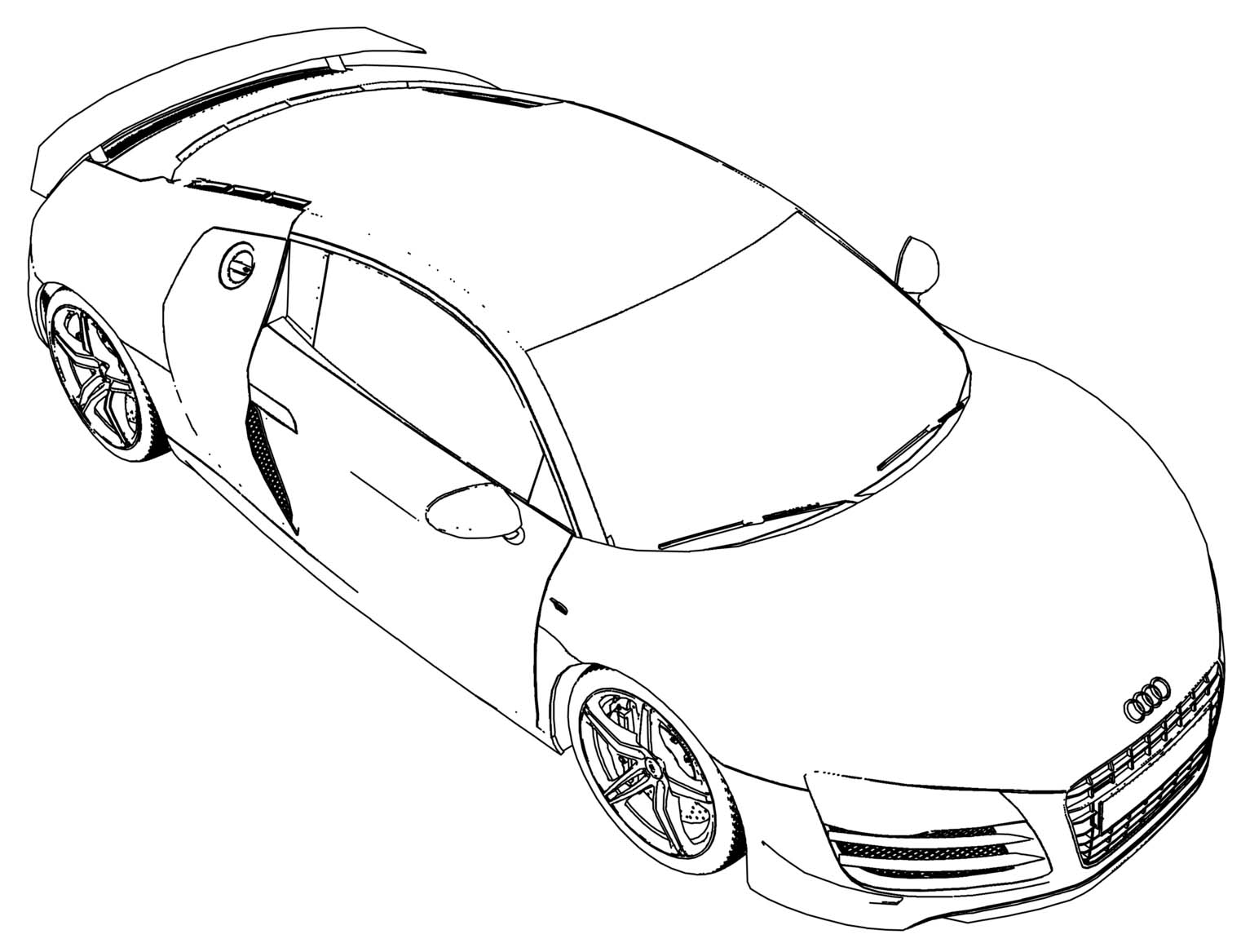 Раскраска Audi