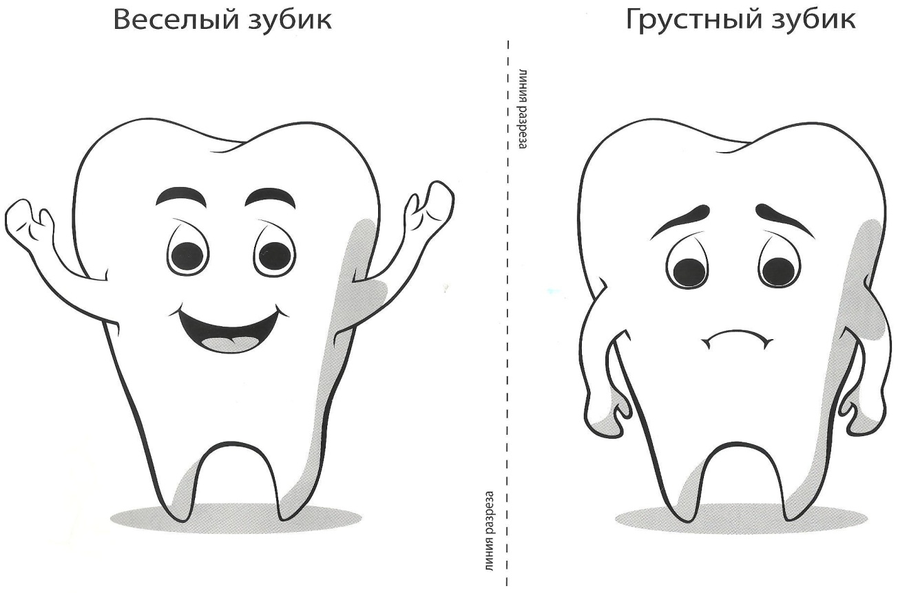 Здоровый и больной зуб