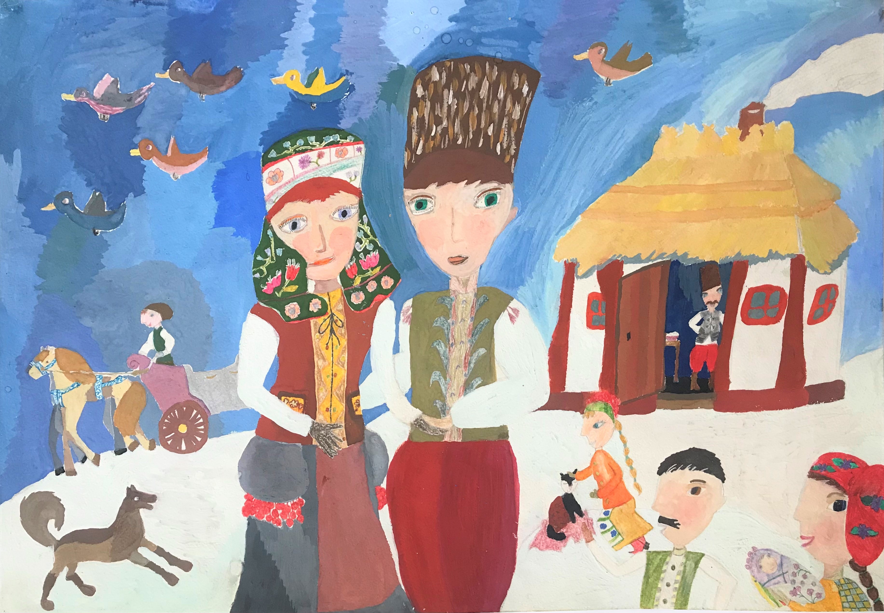 Рисунки детей из Украины