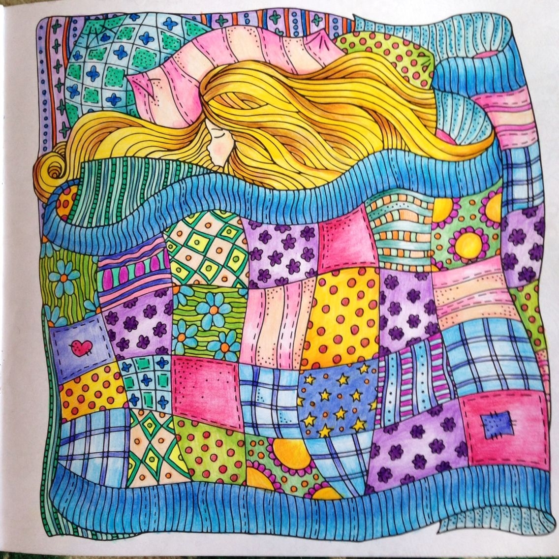 Одеяло нарисованное