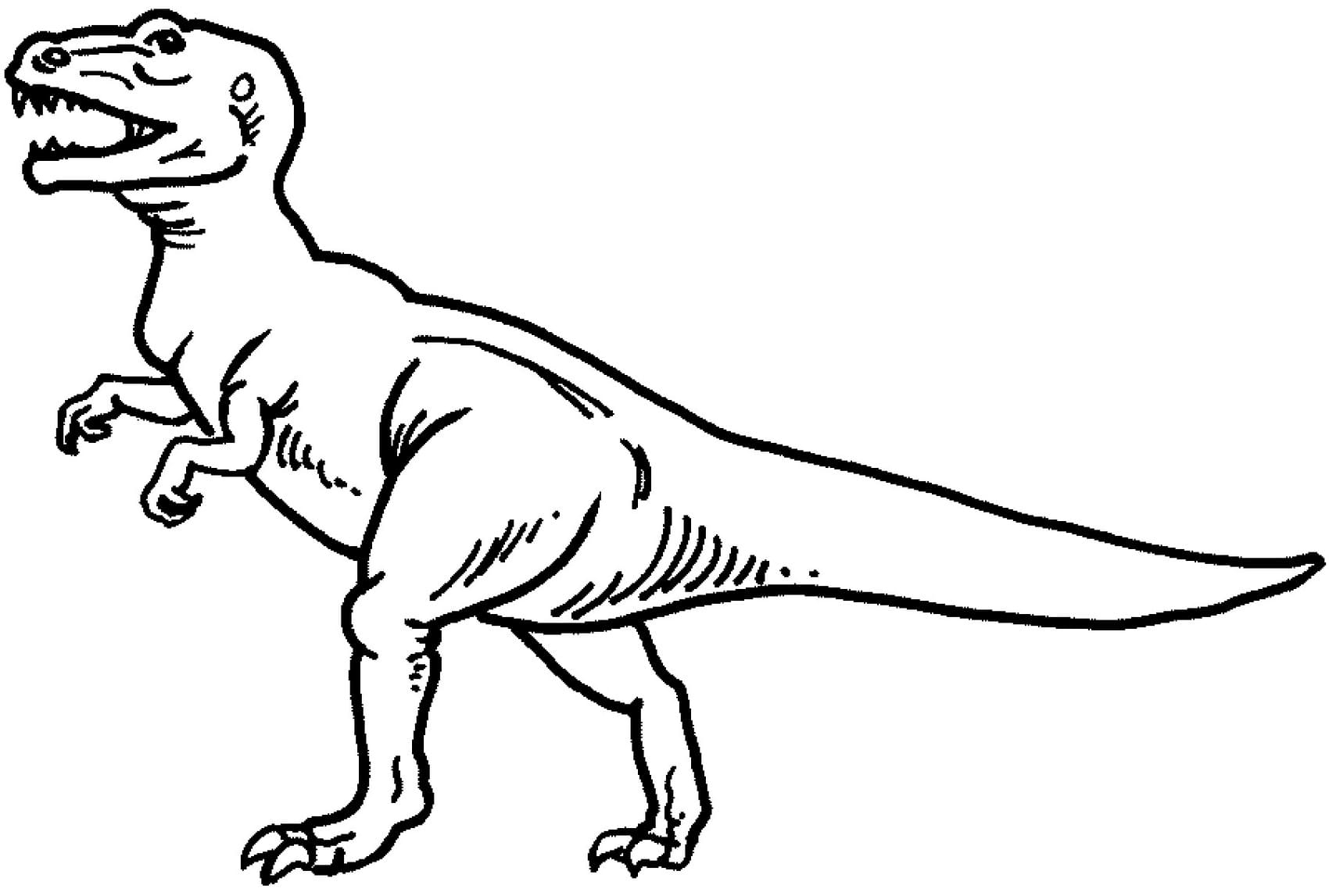 Тираннозавр рекс раскраска для детей