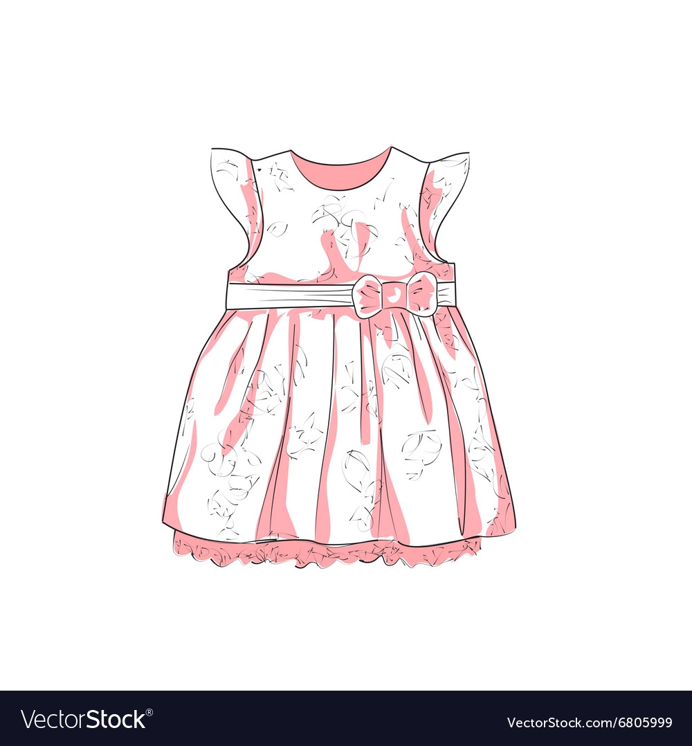 Рисовать детское платье