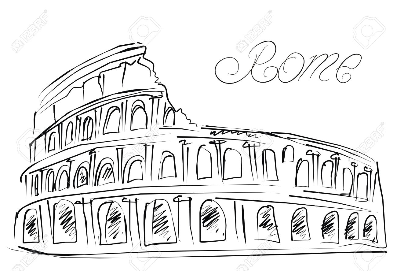 Достопримечательности Рима для срисовки