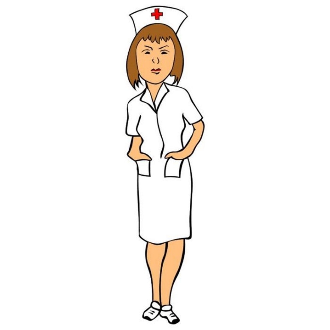 Мультяшная медсестра для детей детского сада