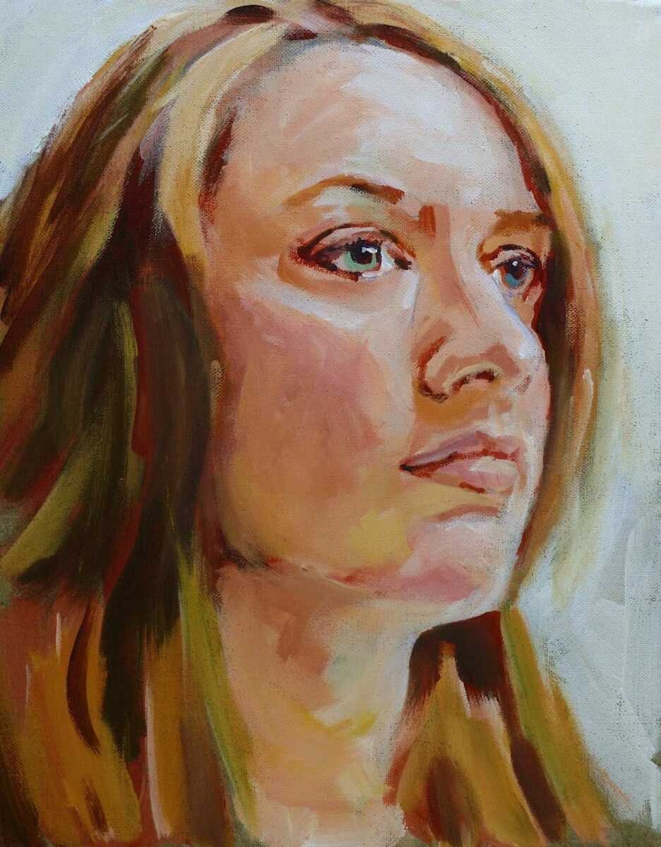 Портрет масляными красками