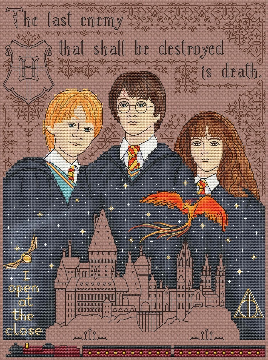 Harry Potter Hermione вышивка крестом