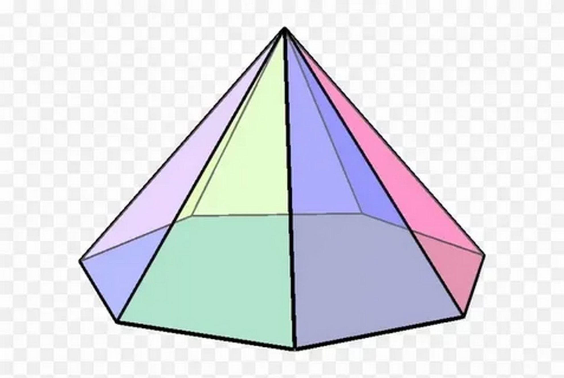 Десятиугольная пирамида