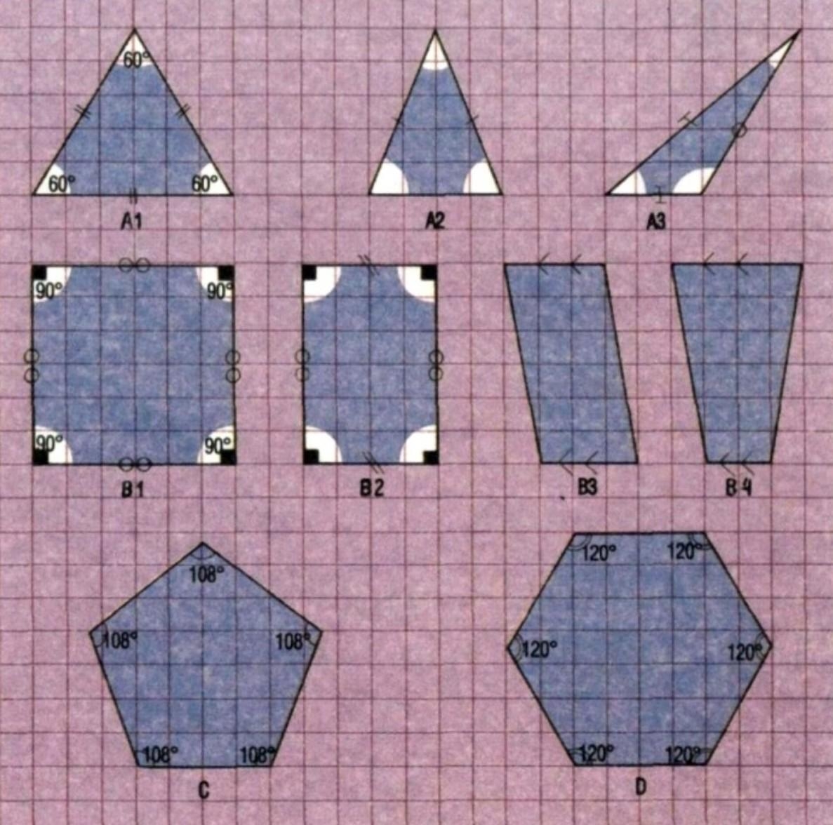 Правильный пятиугольниктиугольник по клеточкам