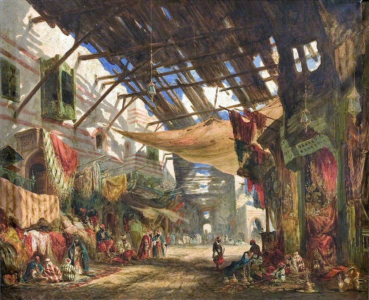 Восточный базар картина Charles Robertson