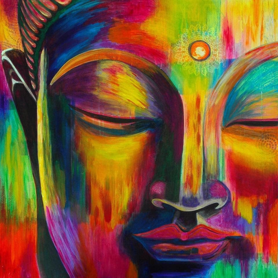 Будда живопись абстрактные