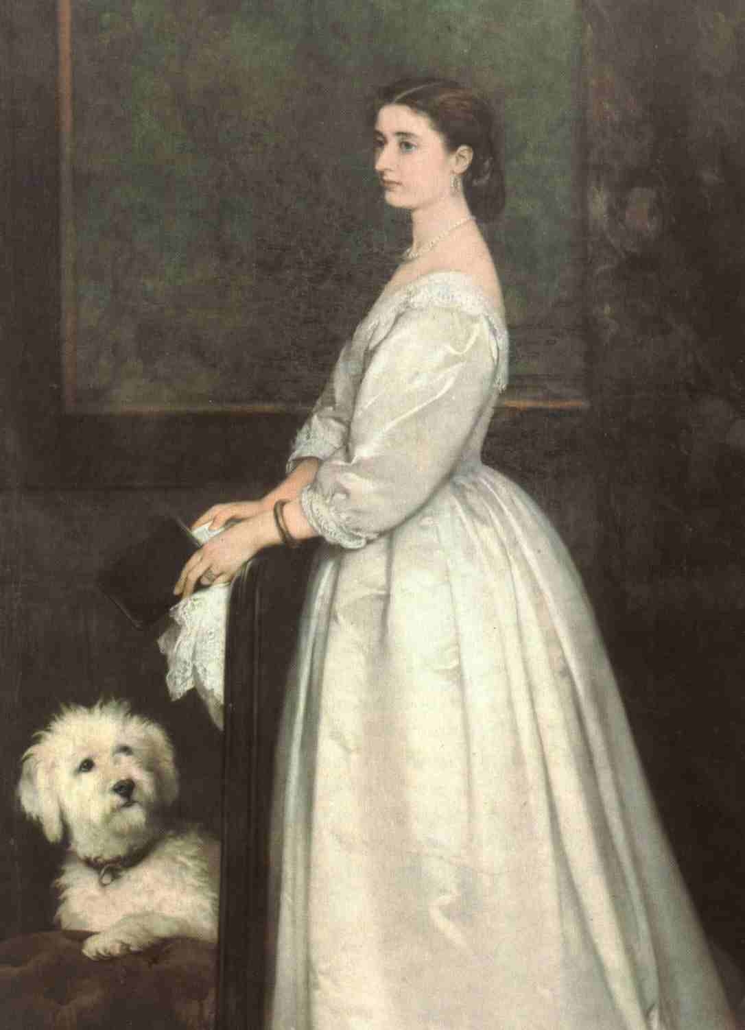 «Дама с собачкой» (1868) Шишкина