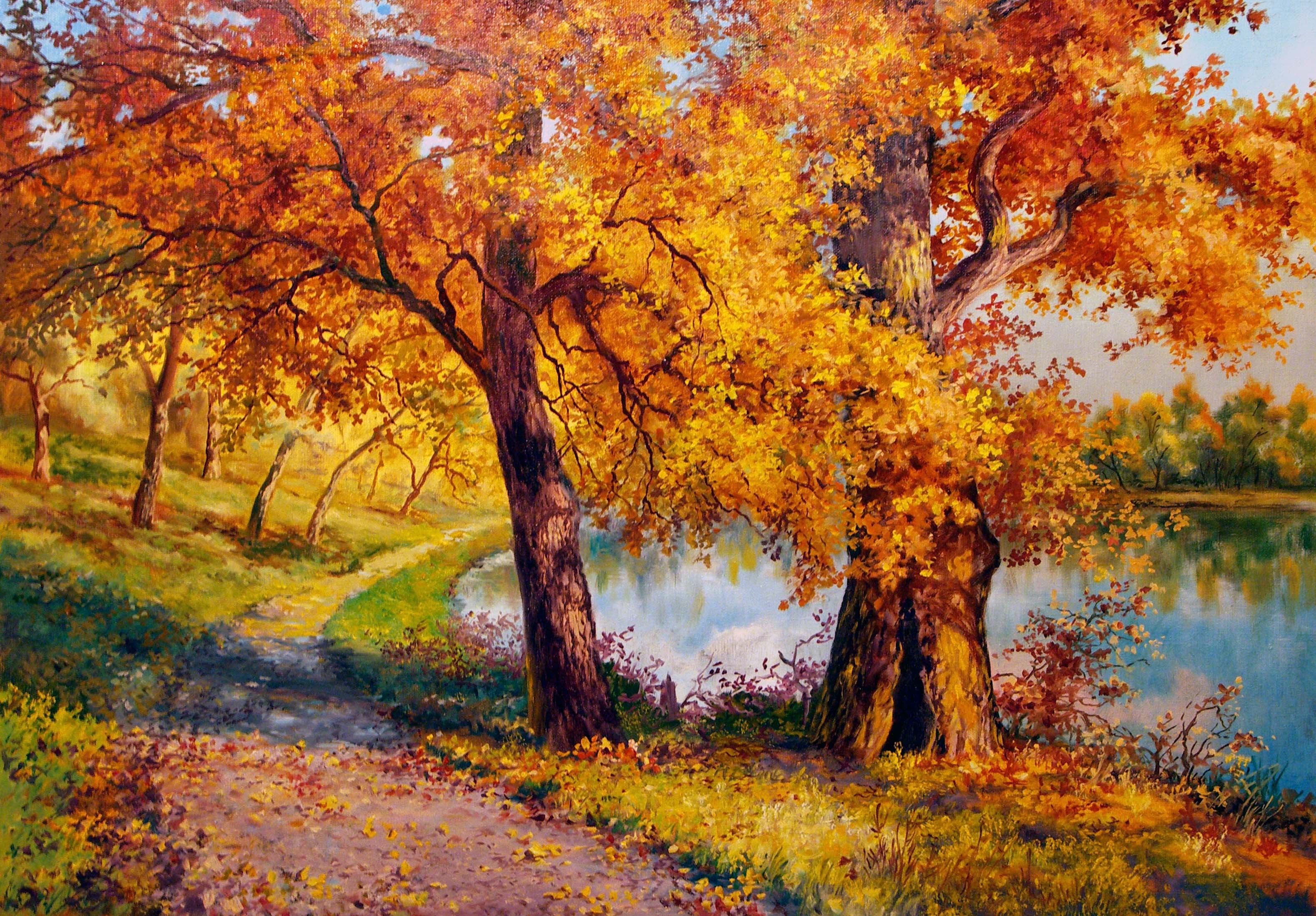 Осень картины художников