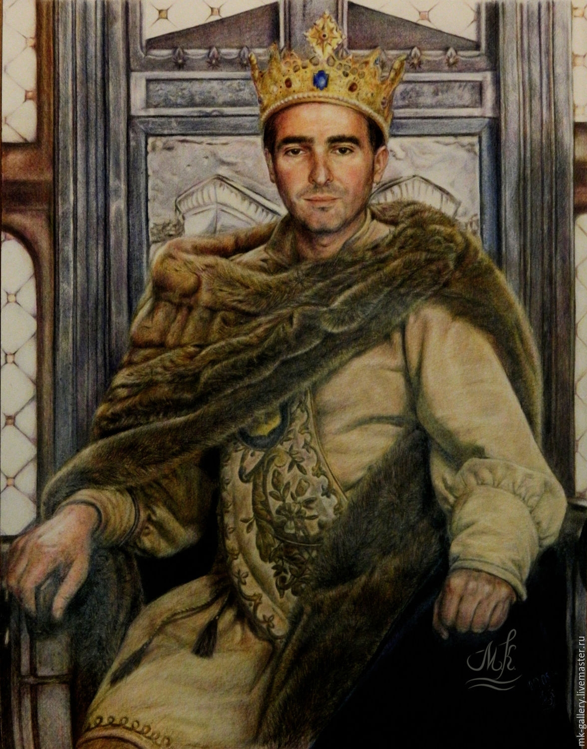 Мужской портрет в образе короля